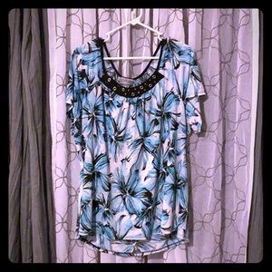 Cute blue and white blouse